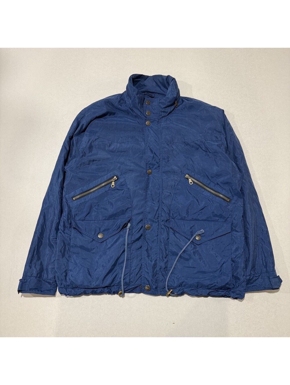 Vintage 70s 80s Champion Windbreaker Hooded Jacket Size Medium Full Zip Men’s
